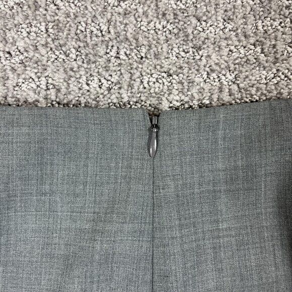 Theory Skirt Womens Two Gray Wool Blend Pencil Career Office Capsule Minimal USA - Picture 3 of 9